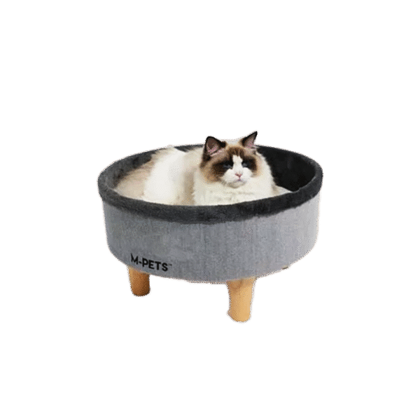 M PETS ELEVATED ROUND CAT BED