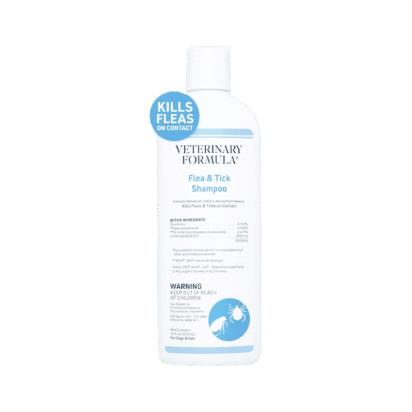 VETERINARY FORMULA DOG & CAT SHAMPOO FLEA & TICKS 250ML