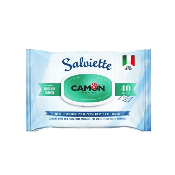 CAMON  CLEANING WIPES MUSCHIO & ALOE 40PCS