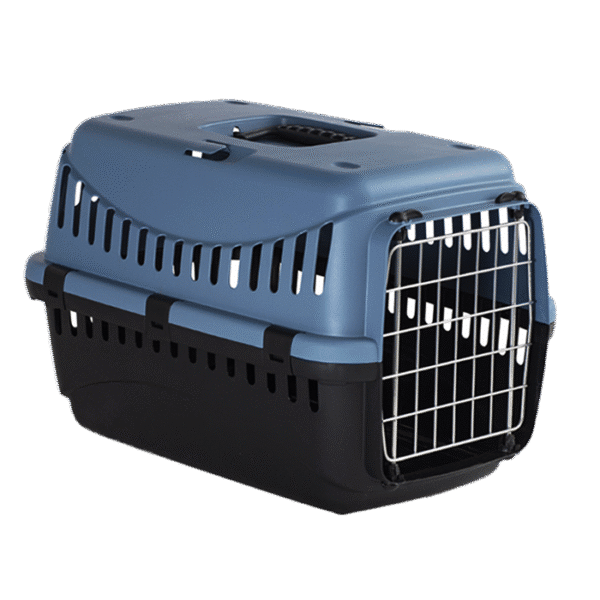 BERGAMO PET CARRIER GIPSY ECO BLUE METAL DOOR BLUE LARGE
