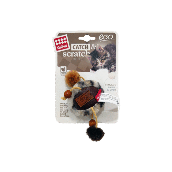 GIGWI BALL CATCH & SCRATCH WITH SILVERVINE