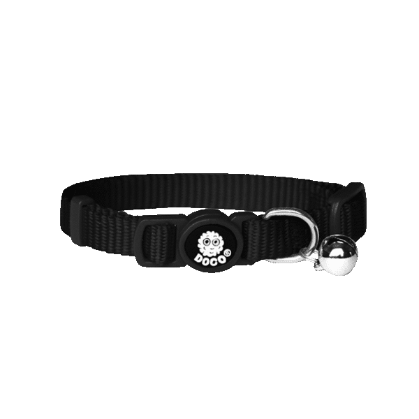 DOCO FURBALL CAT COLLAR BREAKAWAY BLACK