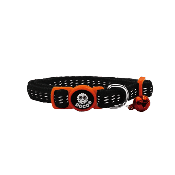 DOCO PUFFY CAT COLLAR BLACK