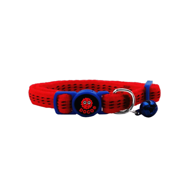 DOCO PUFFY CAT COLLAR RED