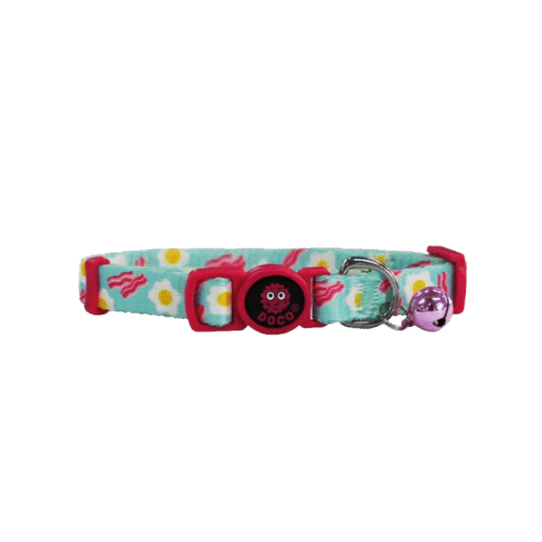 DOCO FURBALL CAT COLLAR BREAKAWAY LIGHT BLUE
