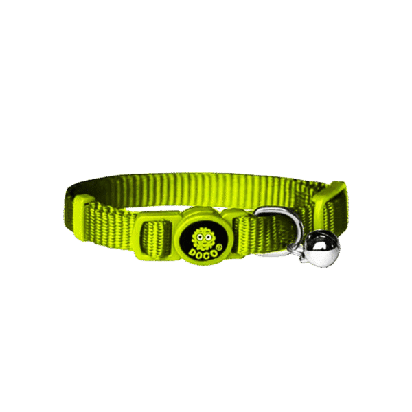 DOCO FURBALL CAT COLLAR BREAKAWAY LIME