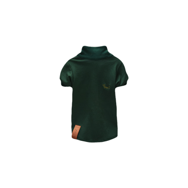 PETTY PAWS FOREST GREEN POLO  
S - UP TO 4 KG