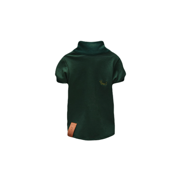 PETTY PAWS FOREST GREEN POLO  
M - UP TO 7 KG