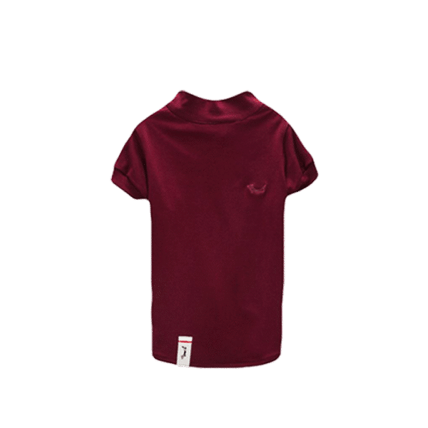 PETTY PAWS BURGUNDY POLO  
XXL - UP TO 17 KG