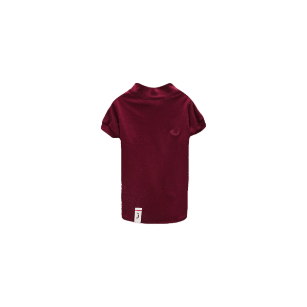 PETTY PAWS BURGUNDY POLO 
XS  - UP TO 3 KG