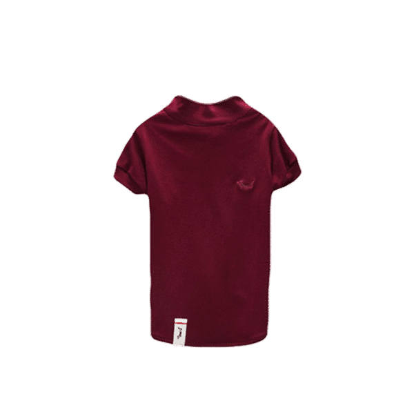 PETTY PAWS BURGUNDY POLO  
XL - UP TO 12 KG