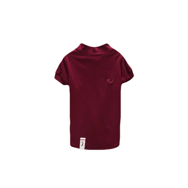 PETTY PAWS BURGUNDY POLO  
L - UP TO 8 KG
