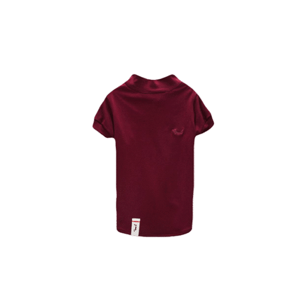 PETTY PAWS BURGUNDY POLO  
M - UP TO 7 KG