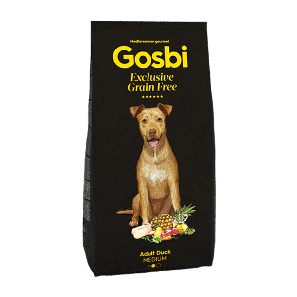 GOSBI EXCLUSIVE MEDIUM GRAIN FREE DUCK 12KG