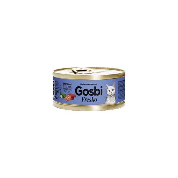 GOSBI FRESKO TUNA WITH SHRIMP & ZUCCINI 70G