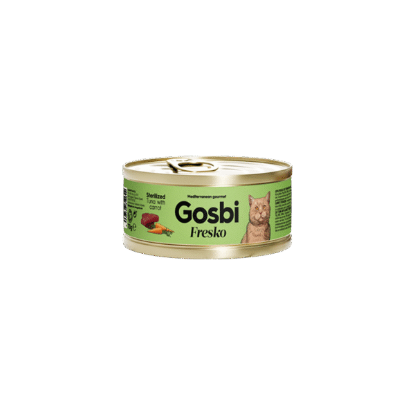 GOSBI FRESKO STERILISIED TUNA WITH CARROT 70G