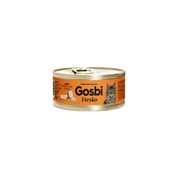 GOSBI FRESKO ADULT CHICKEN WITH CHEESE 70G