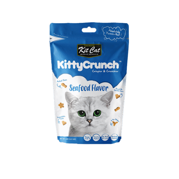 KITCAT KITTY CRUNCH SEAFOOD 60G