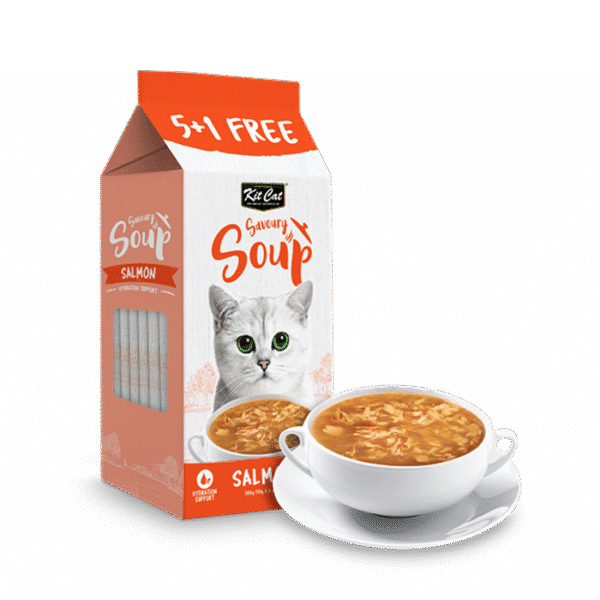 KITCAT SAVOURY SOUP SALMON 300G 6X50G - Image 2