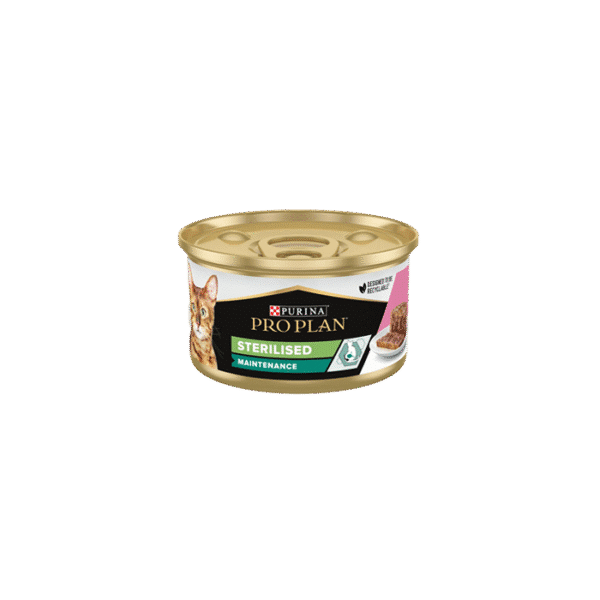 PROPLAN CAN  STERILISED SALMON & TUNA 85G
