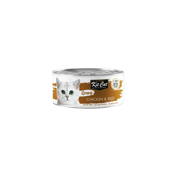 KITCAT GRAVY SERIES CHICKEN & BEEF 70G