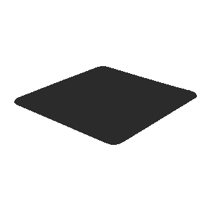 UNITED PETS BOWL MAT BLACK